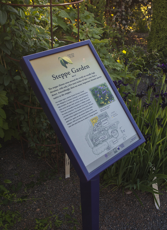 Rogerson Clematis Garden - Steppe Garden Sign