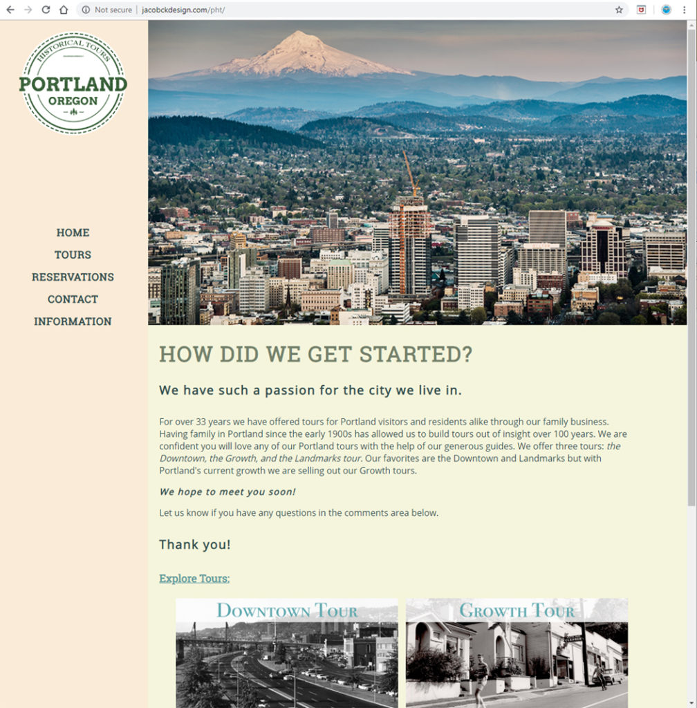 Portland Historical Tours - Home Page