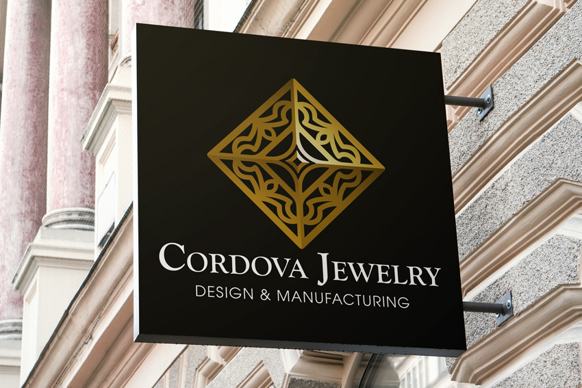 Cordova Jewelry Sign Mock-up