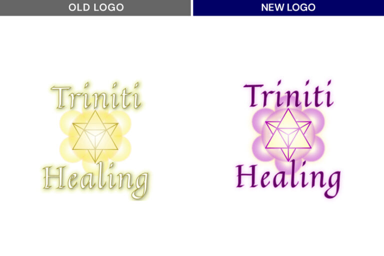 Triniti Healing Old Logo vs New Logo Comparison