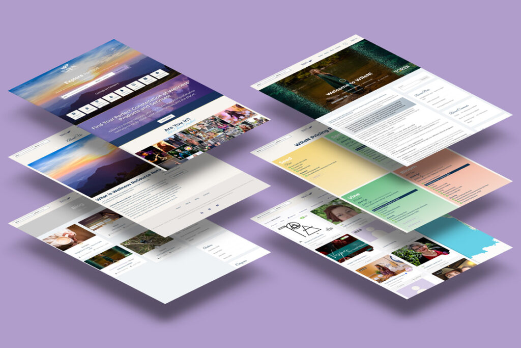 WReN Website Isometric Mock-up